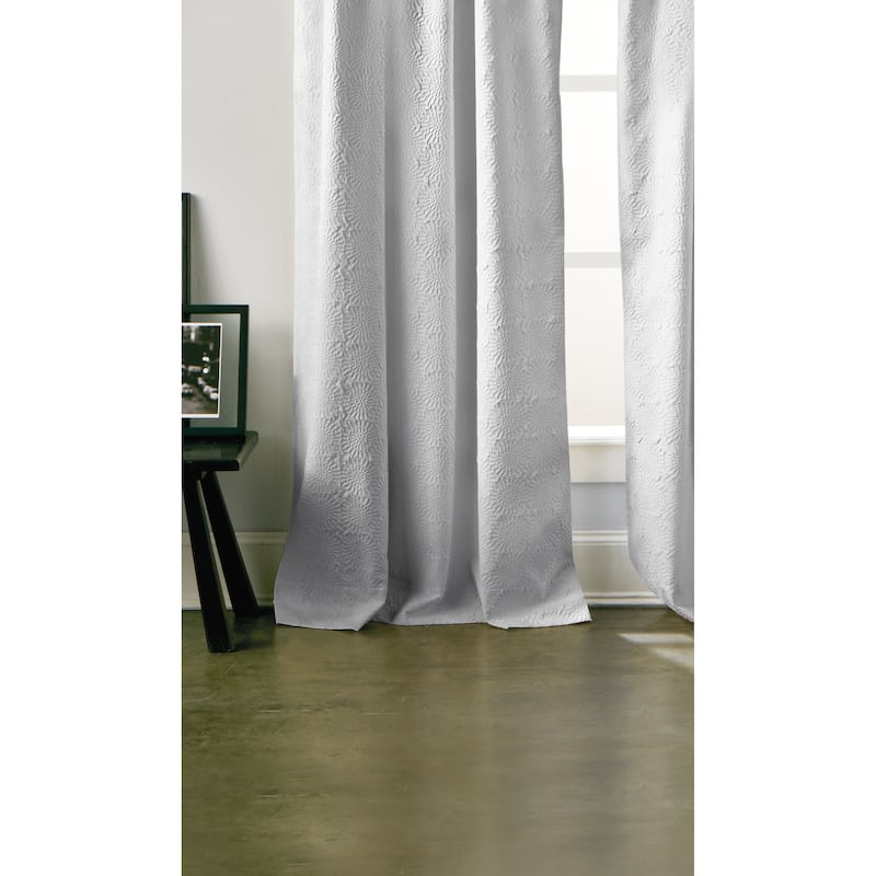 DKNY Chrysanthemum Floral Single Curtain Panel