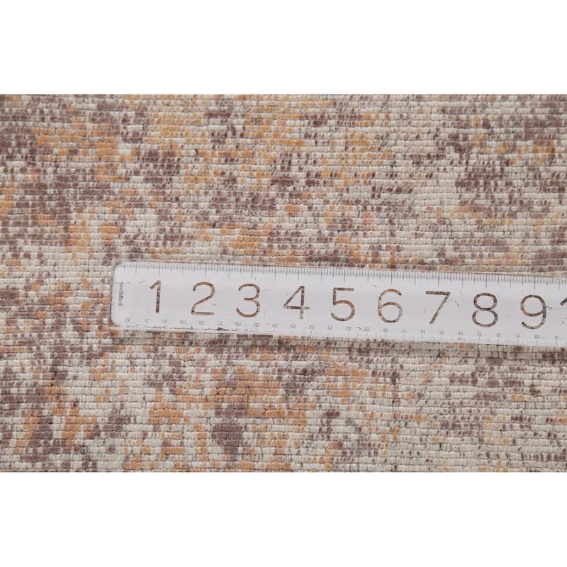 Abstract Indian Area Rug Handmade Wool Carpet - 7'9"x 10'0"