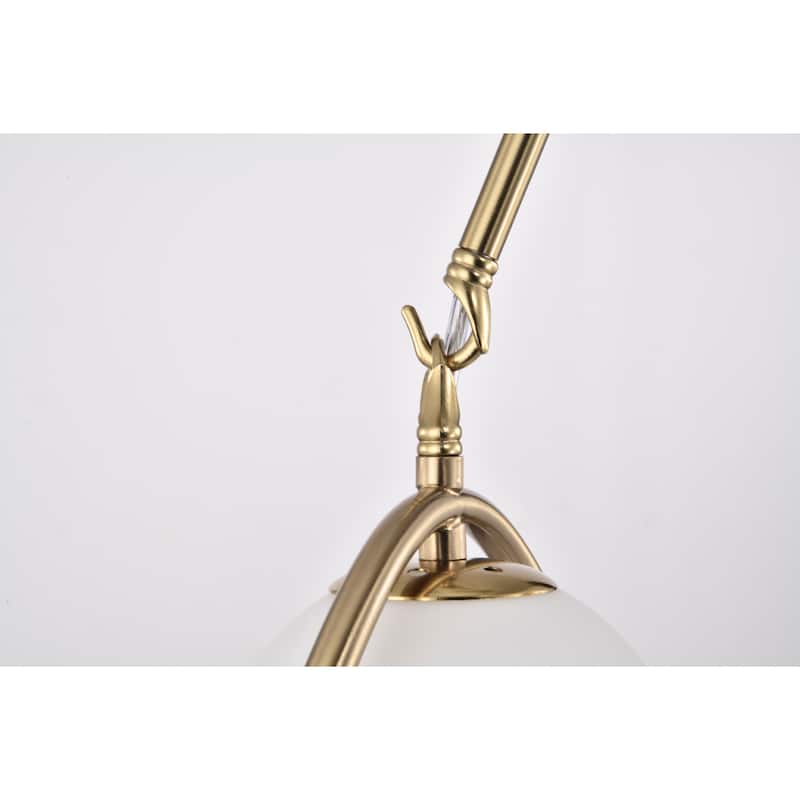 Dazzle 33 Inch Modern Glass Globe Pendant Chandelier 5-Light