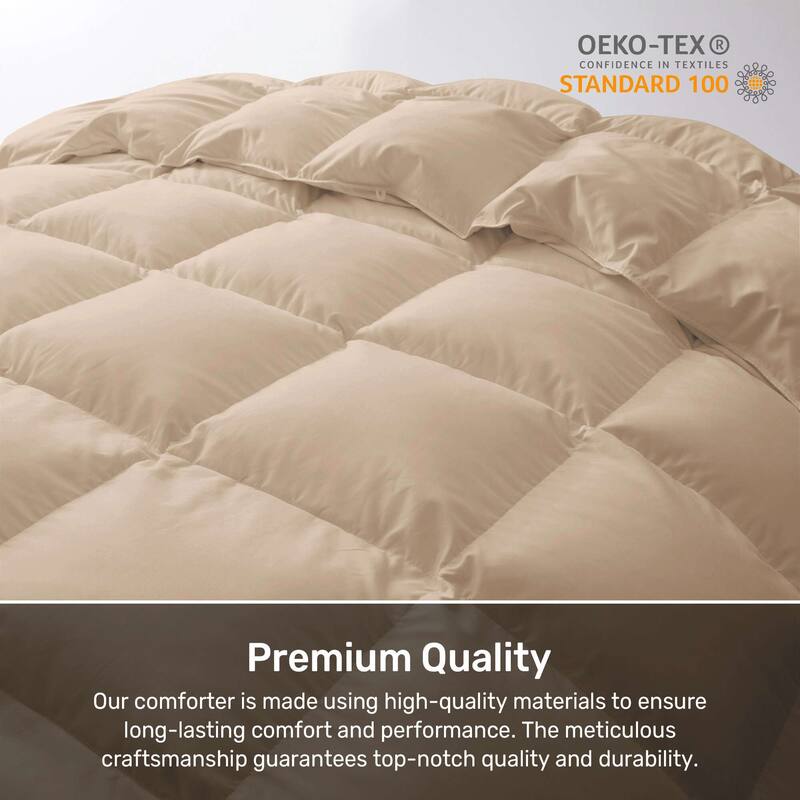 Lightweight Premium White Goose Down Comforter Duvet Insert for Summer