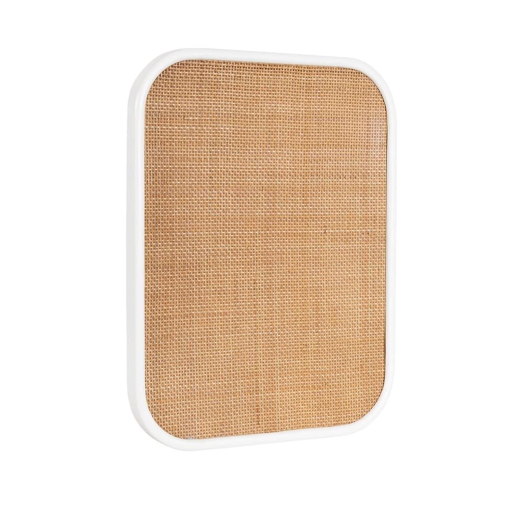 Kate and Laurel Planche Rattan Wall Pinboard