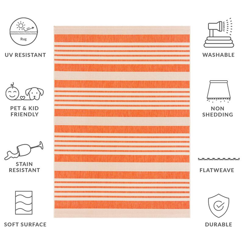 SAFAVIEH Courtyard Orsi Indoor/ Outdoor Waterproof Area Rug