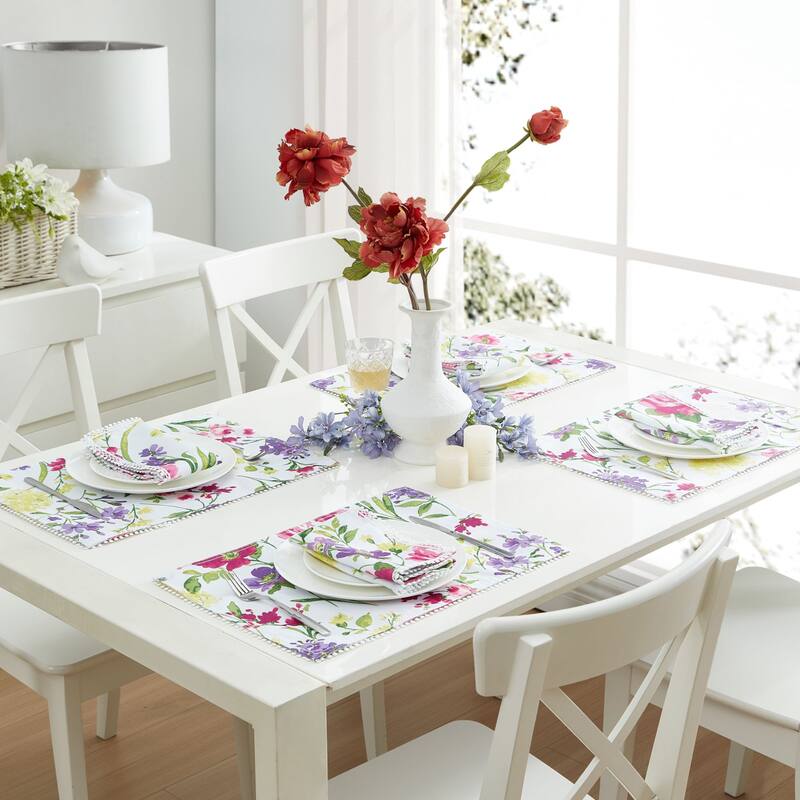 Sophia Pom Pom Placemat, Set of 4 - 13x19