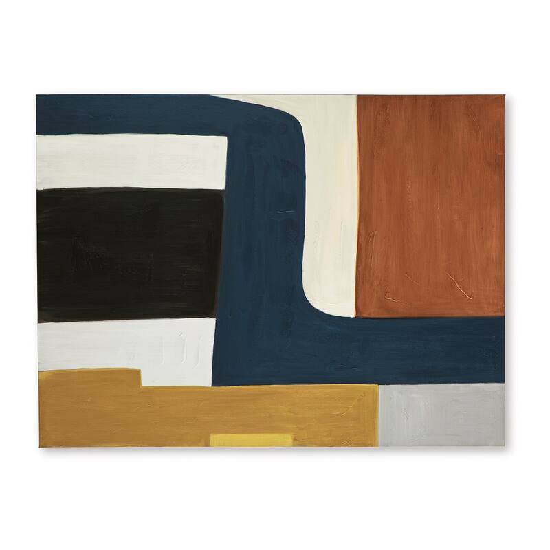 Sawyer Wall Art, Multicolor Abstract Modernist Design, Canvas 36x48