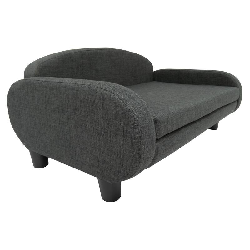 Paws & Purrs Modern Pet Sofa Bed Low-Back Lounger for Dogs & Cats – Removable Washable Mattress Cover