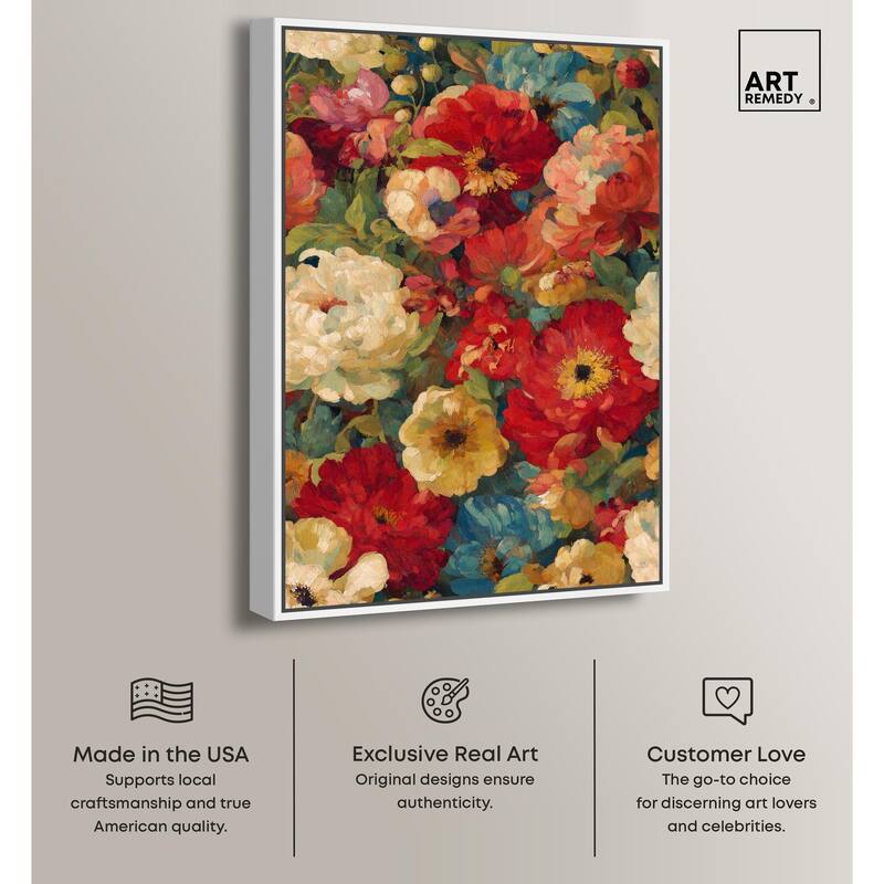 Garden Tapestries II Canvas by Art Remedy