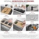 preview thumbnail 11 of 23, Undermount 33" Workstation Single-Bowl Stainless Steel Kitchen Sink