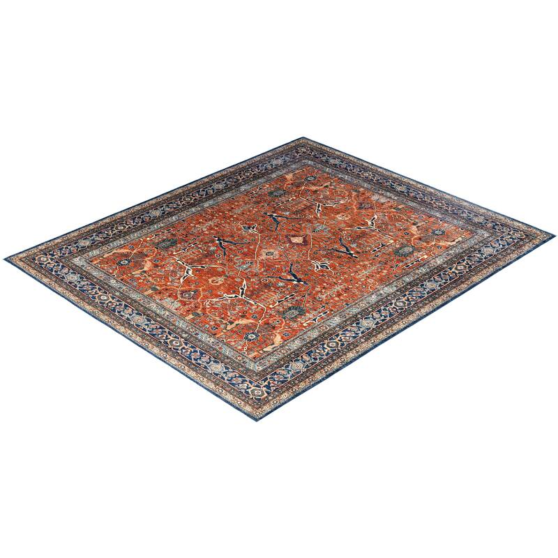 Serapi One-of-a-Kind Hand-Knotted Area Rug - Orange, 8' 2" x 9' 6" - 8' 2" x 9' 6"
