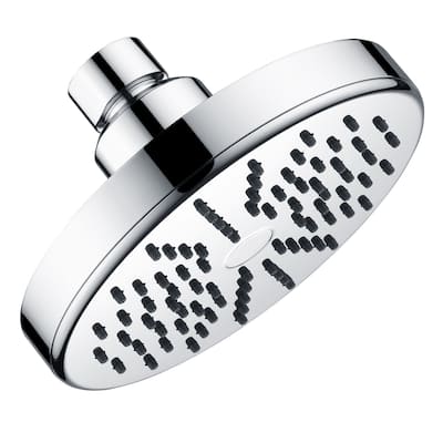 BRIGHT SHOWERS Rain Showerhead Fixed Shower Head Angle Adjustable High Pressure Bathroom Showerhead