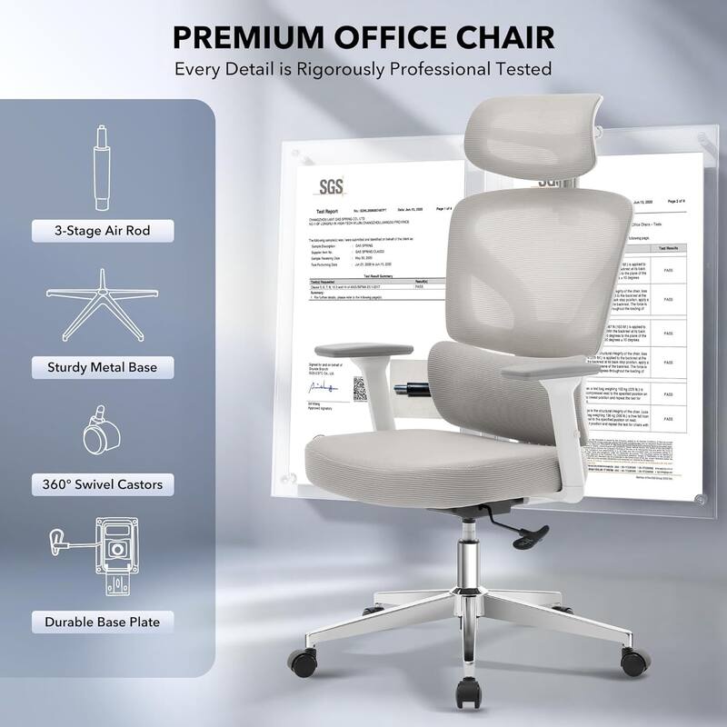Ergonomic Office High-Back Computer Gaming Chair for Home, Office