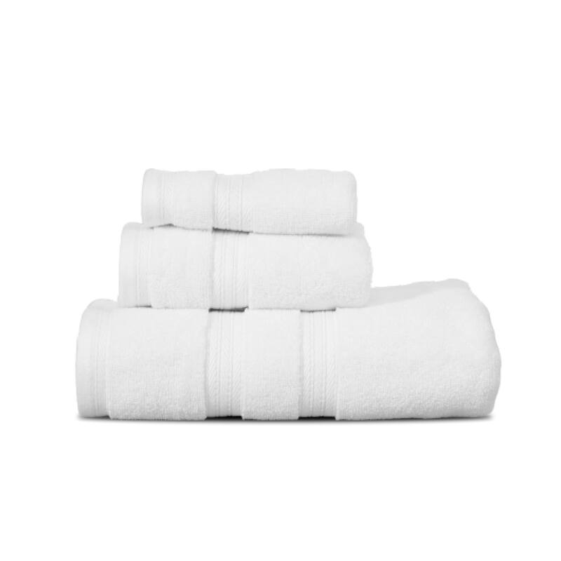 Home Weavers Elegance Essentials 550GSM Cotton Zero Twist Super Absorbent Bath Towel Set of 3