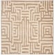 preview thumbnail 13 of 50, SAFAVIEH Amsterdam Selma Modern Rug 6'7" Square - Ivory/Mauve - Square