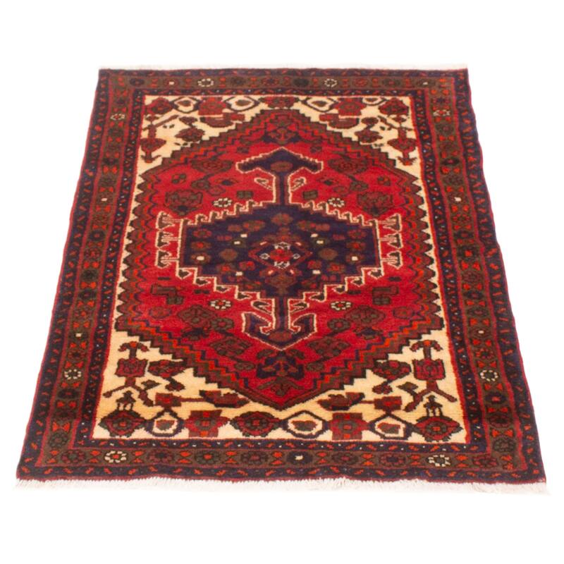 ECARPETGALLERY Hand-knotted Andelz Red Wool Rug - 3'0 x 4'4