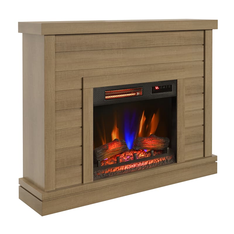 duraflame® Shiplap Wall Mantel Electric Fireplace - Calvin Brown