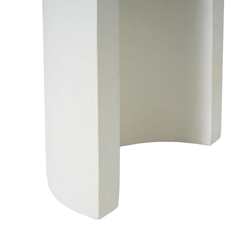 Christopher Knight Home - Lior Outdoor Terrazzo White Concrete Dining Bench