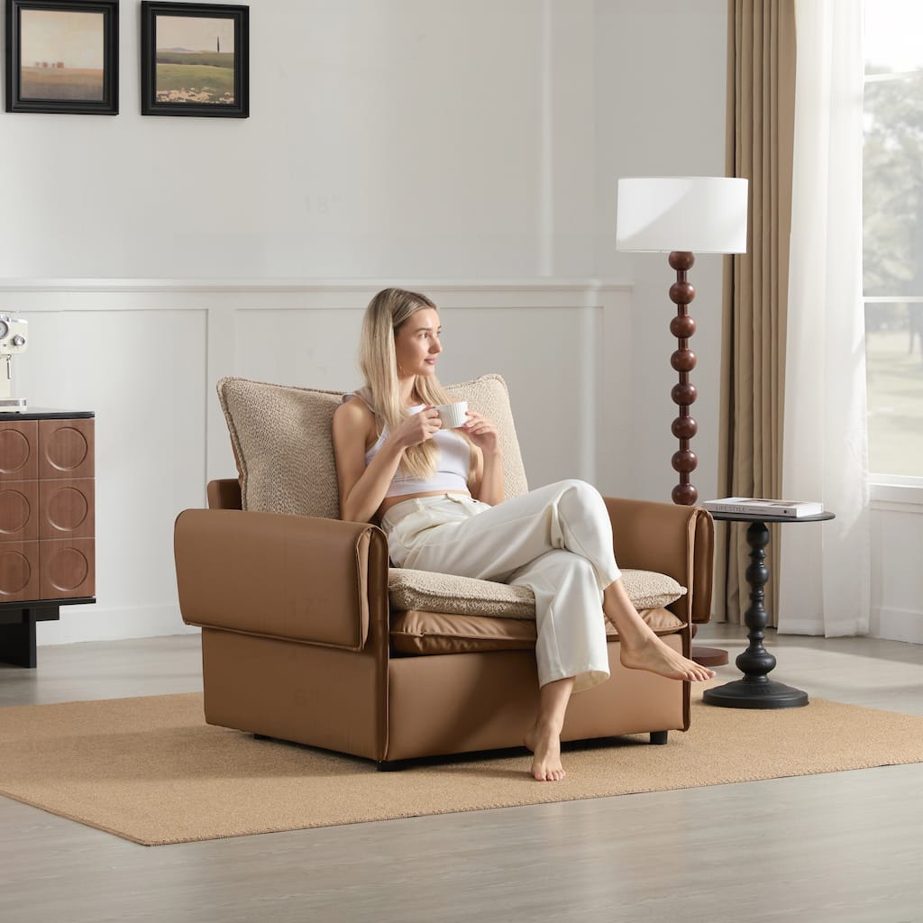 Versatile Oversized Armchair Sofa with Multiple Configurations