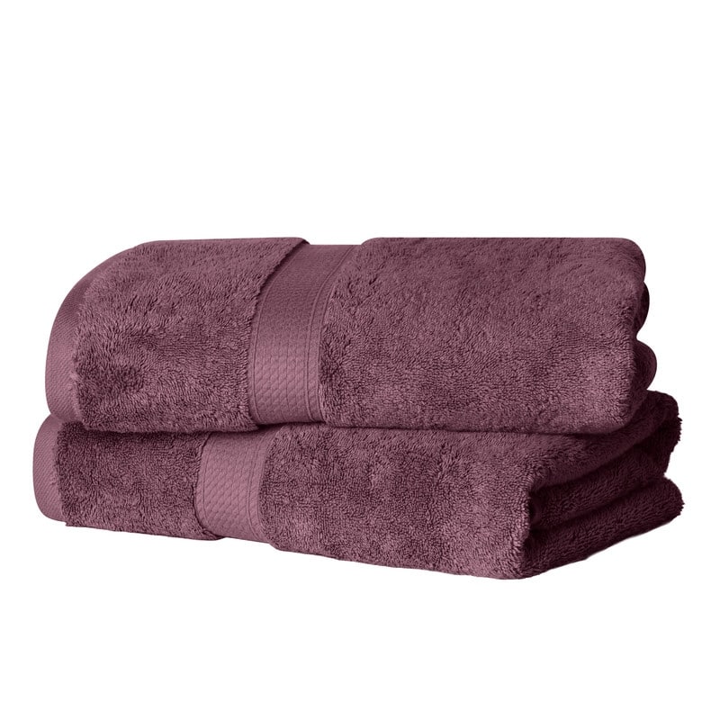 Superior Egyptian Cotton Pile Heavyweight Bath Towel Set of 2