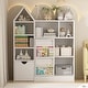 preview thumbnail 1 of 3, Kids Toy Storage Organizer & Bookshelf with Movable Drawers