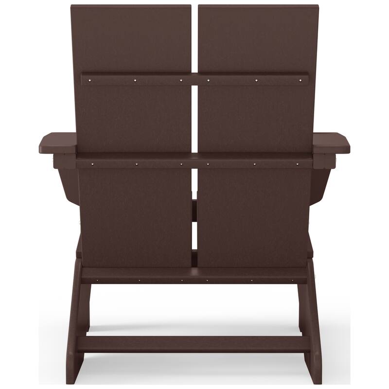 Coastin Modern Poly Adirondack Chair (Set of 2), Black