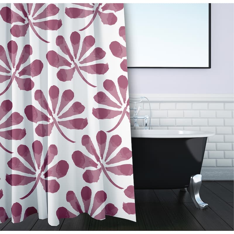 Eva Floral Print Shower Curtain