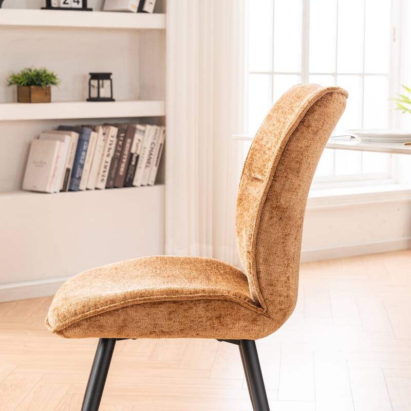 Dining Chairs Set of 2, Armless Kitchen Chairs, Soft Cushion