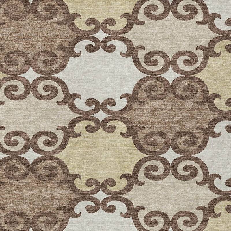 HomeRoots Trellis Transitional Rectangle Outdoor Rug
