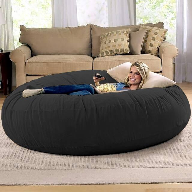 Jaxx 6' Cocoon Bean Bag Sofa Overstock 6300627