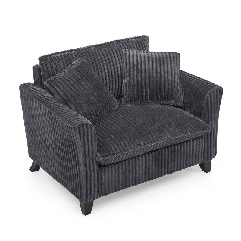 Lazy sofa chair, comfortable single-person sofa chair, with a backrest and soft seat cushion, having armrests on both sides