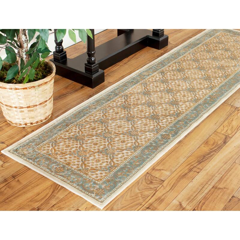 SAFAVIEH Paradise Pearla Modern Viscose Rug - 2' x 7' Runner - Creme