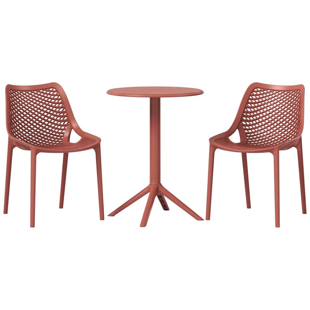 Frond and Form 2-Person Outdoor Round Dining Set