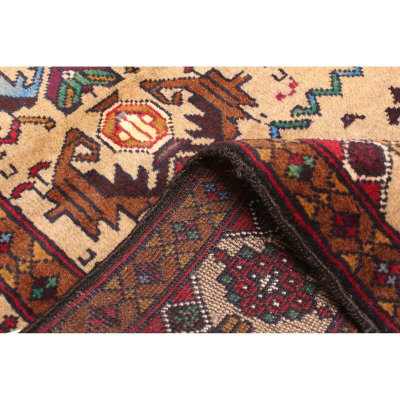 ECARPETGALLERY Hand-knotted Teimani Tan Wool Rug - 3'2 x 4'6