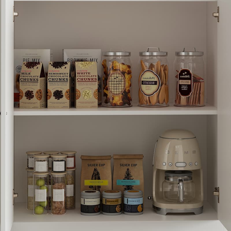 Kitchen Island Large Storage Cabinet with 10-Gallon Trash Bin Space, Sideboard Buffet Ding Table