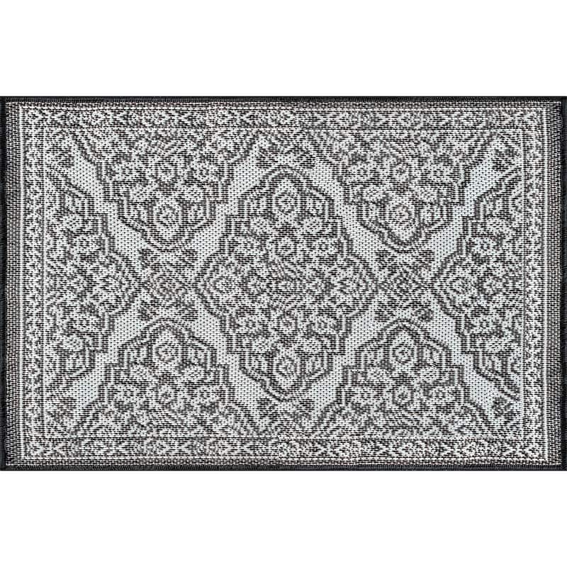 Vision French Country Floral Indoor/Outdoor Area Rug