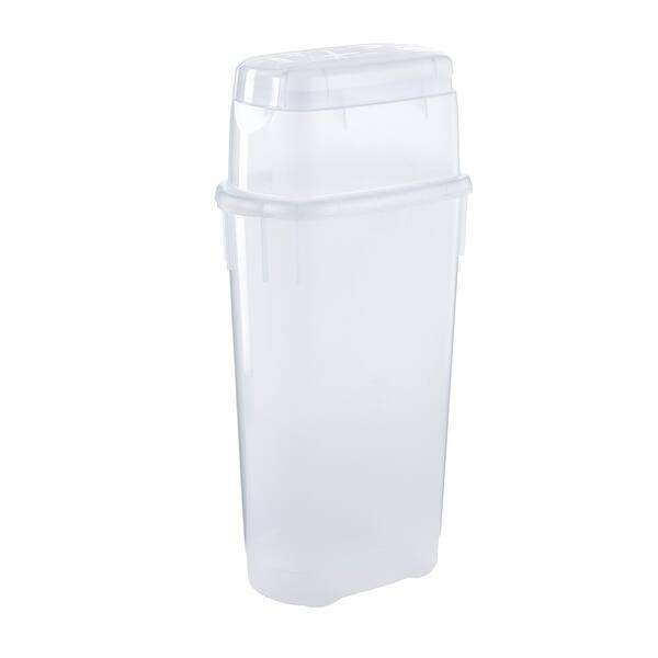 Rubbermaid Wrap N' Craft Plastic Wrapping Paper Holder Container, Clear
