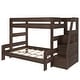 preview thumbnail 7 of 26, Max and Lily Modern Farmhouse Twin Over Full Bunk Bed With Staircase