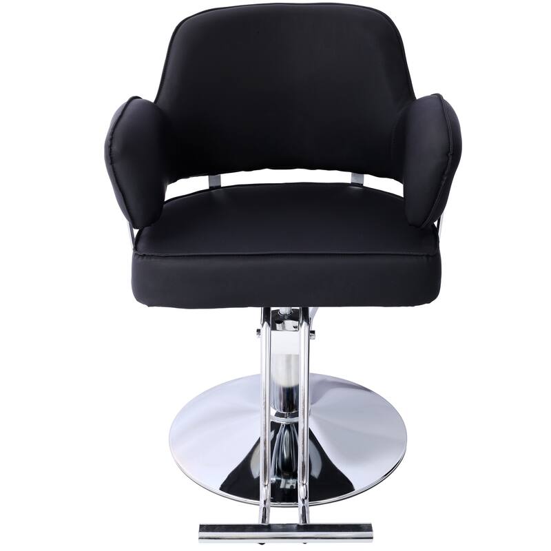 Salon Chair for Hair Wide Seat,Hydraulic Barber Chair,Stainless Steel Footrest,Beauty Spa Cosmetology Shampoo Hairdressing Eq