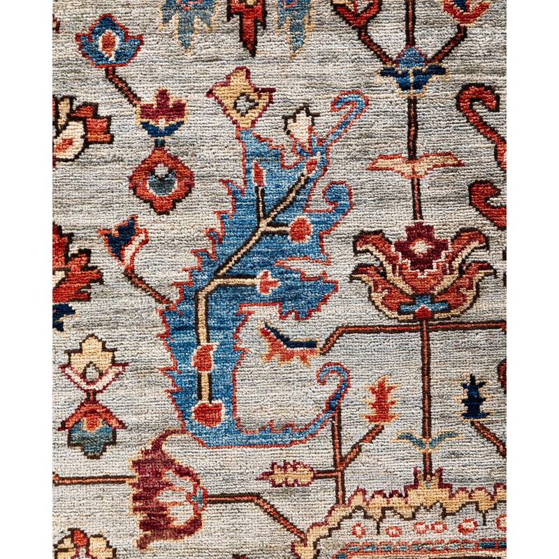 Serapi One-of-a-Kind Hand-Knotted Area Rug - Gray - 8' 2" x 10' 1"