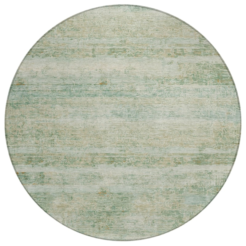 Machine Washable Indoor/Outdoor Watercolor Ombre Chantille Rug