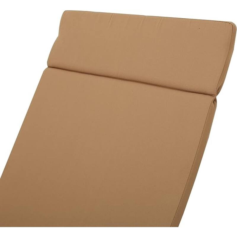 Roomfitters Salem Outdoor Chaise Lounge Cushion with Ties, Water Resistant, Patio Pad