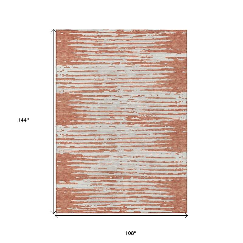 HomeRoots Striped Transitional Rectangle Outdoor Rug