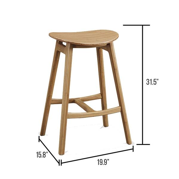 Greenington SKOL Counter Height Stool, Caramelized (Set of 2) Greenington SKOL Counter Height Stool, Caramelized (Set of 2)