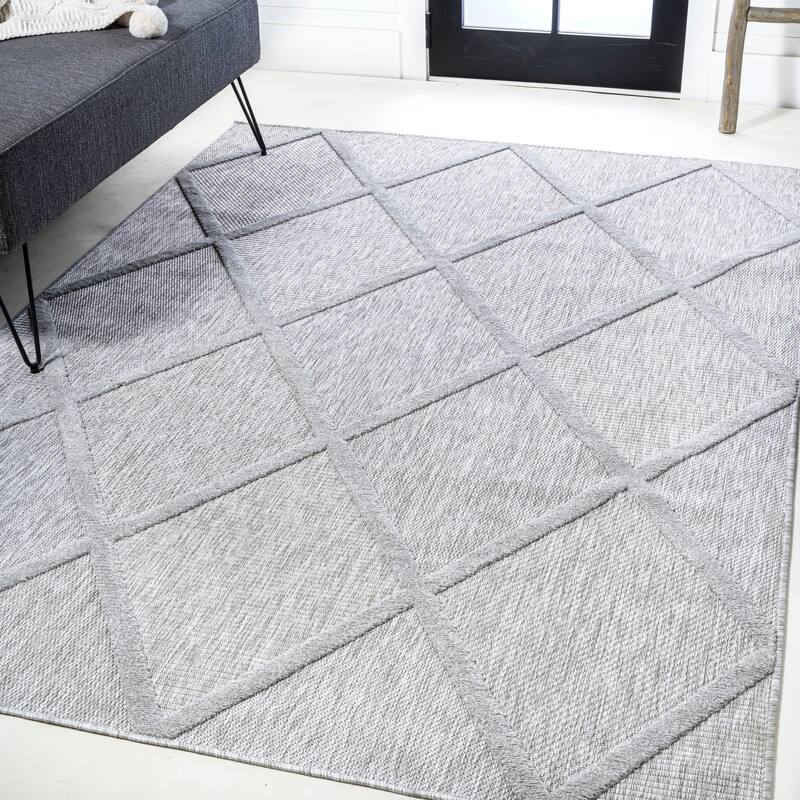 JONATHAN Y Talaia Diamond Trellis Indoor/Outdoor Area Rug
