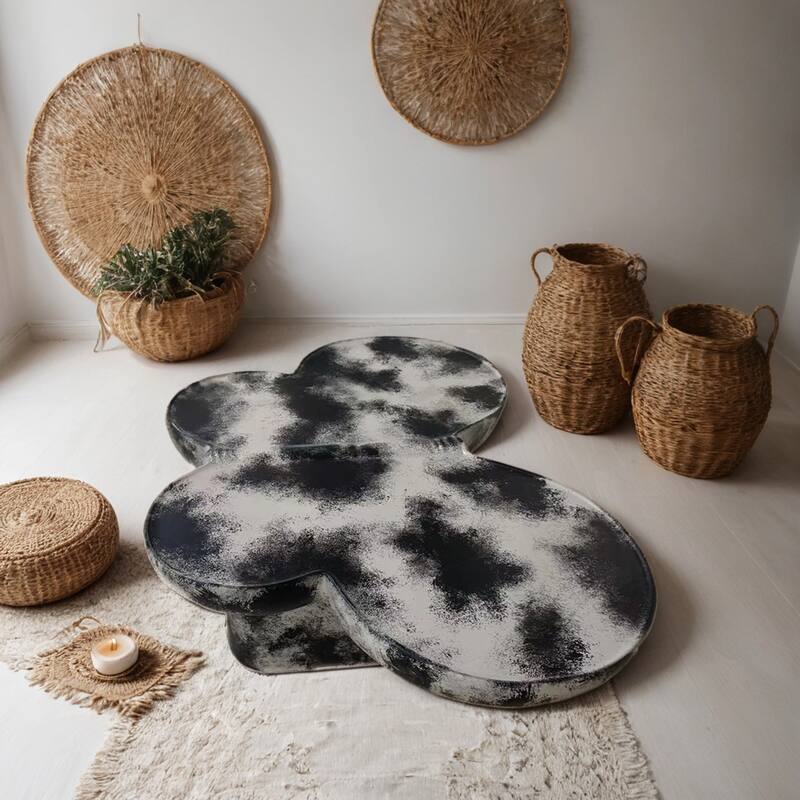 Butterfly-Inspired Coffee Table Low Height Profile End Table