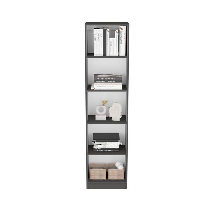 TUHOME Home Multi-Tier Slim Bookcase