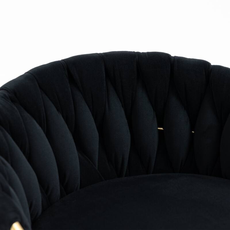 Set of 4 Bar Stool Adjustable Height Swivel Velvet Woven