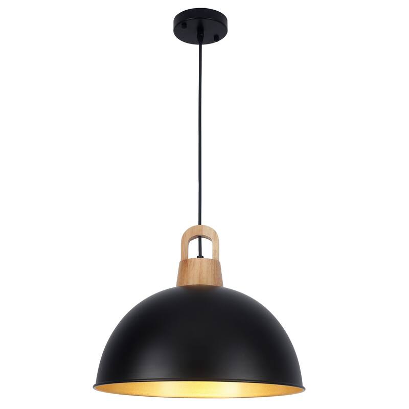 1 - light Industrial Dome Pendant Modern Hanging Lamp for Dining Room Living Room Foyer