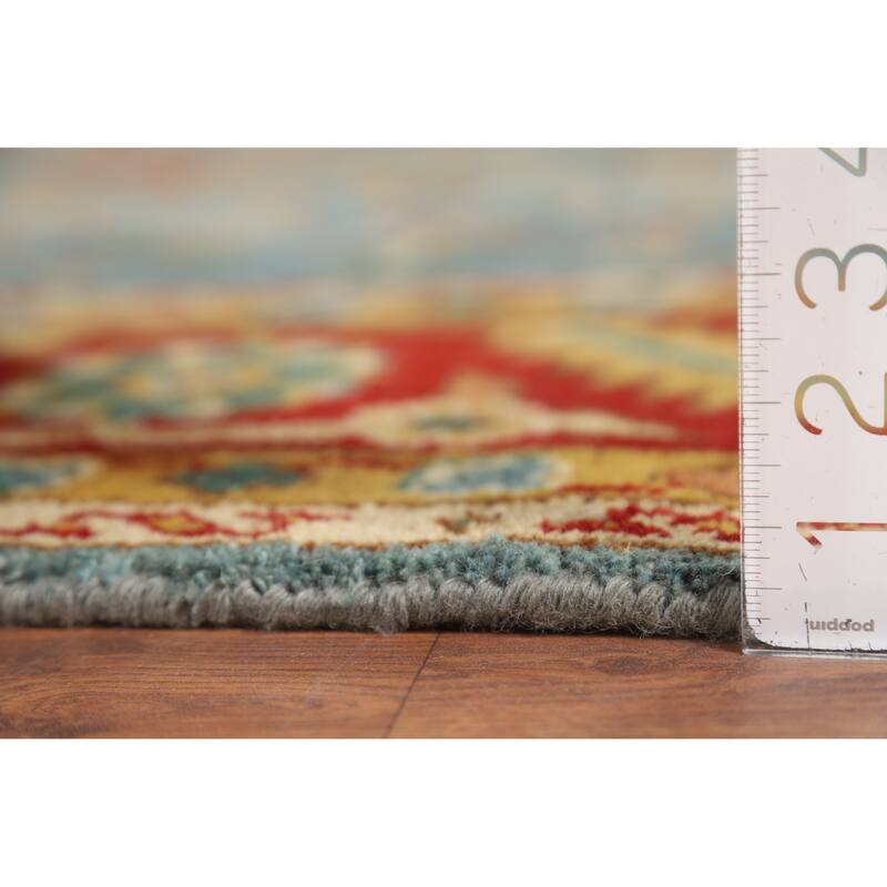 Light Blue Heriz Serapi Oriental Area Rug Handmade Wool Carpet - 8'10" x 11'11"