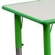 preview thumbnail 24 of 41, 23.625"W x 47.25"L Plastic Adjustable Activity Table-School Table for 6