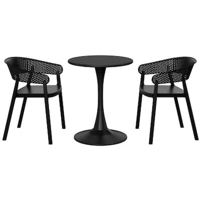 Frond and Form 2-Person Outdoor Round Dining Set