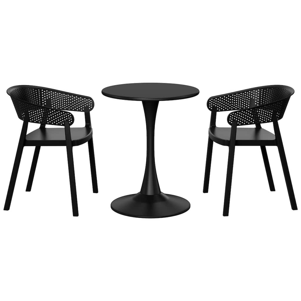 Frond and Form 2-Person Outdoor Round Dining Set